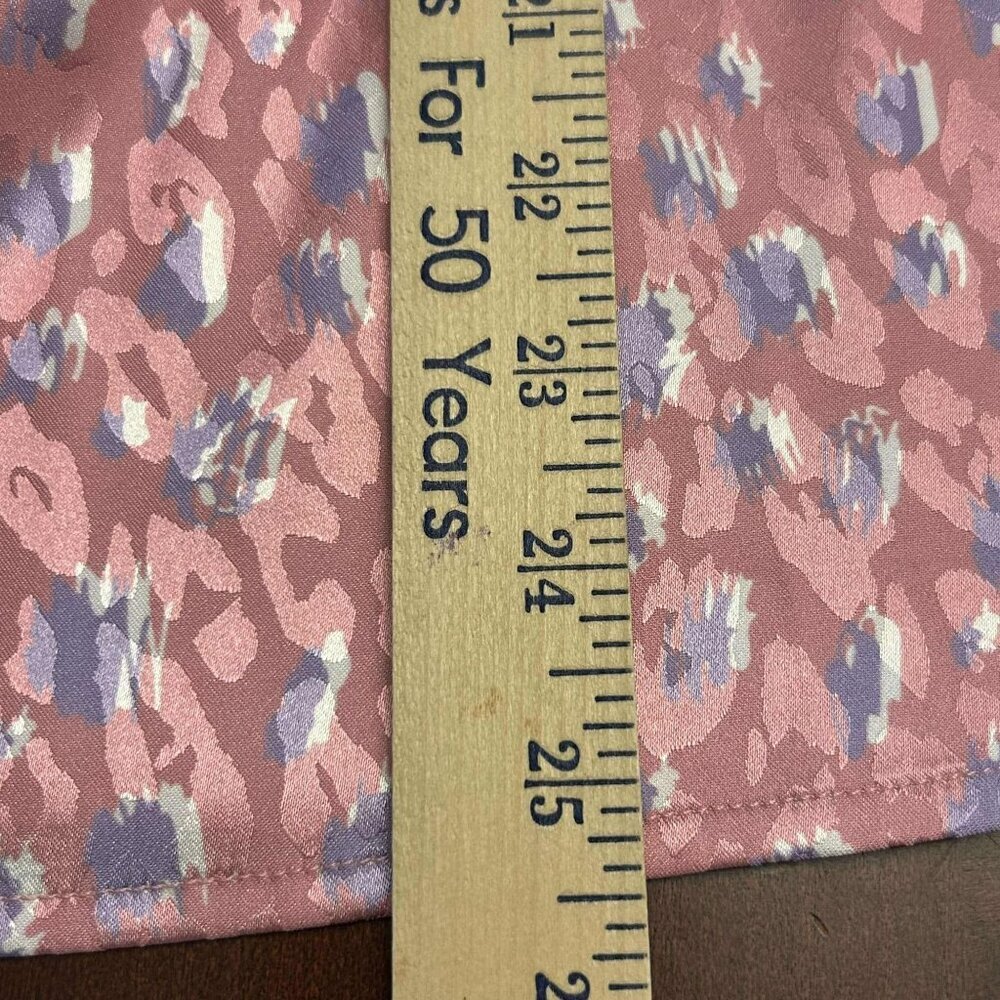 Boutique Top Women Size Small Medium Large Animal Print Pink Purple Silky NEW - Picture 11 of 13